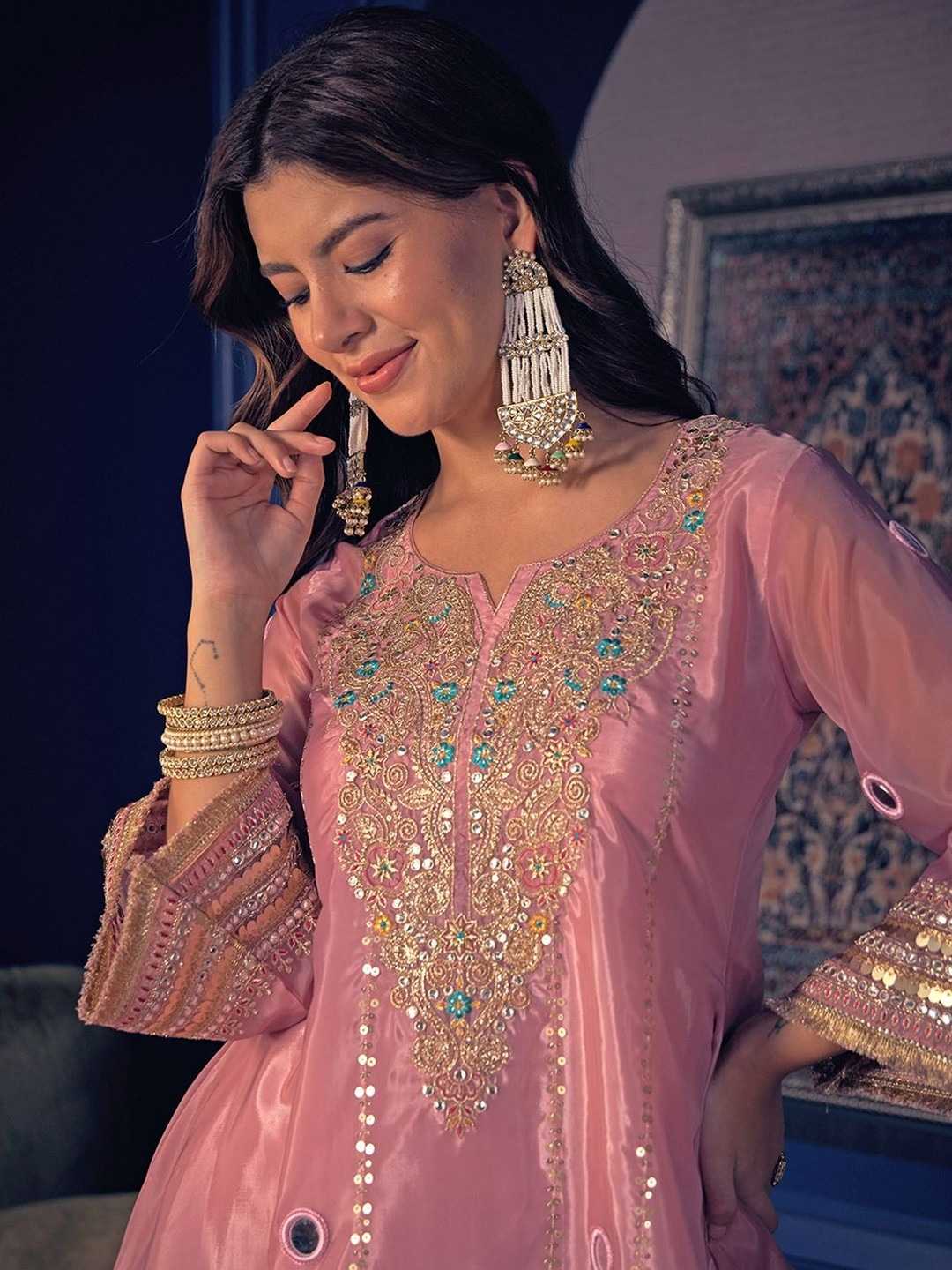 Heavy Silk Embroidery Suit