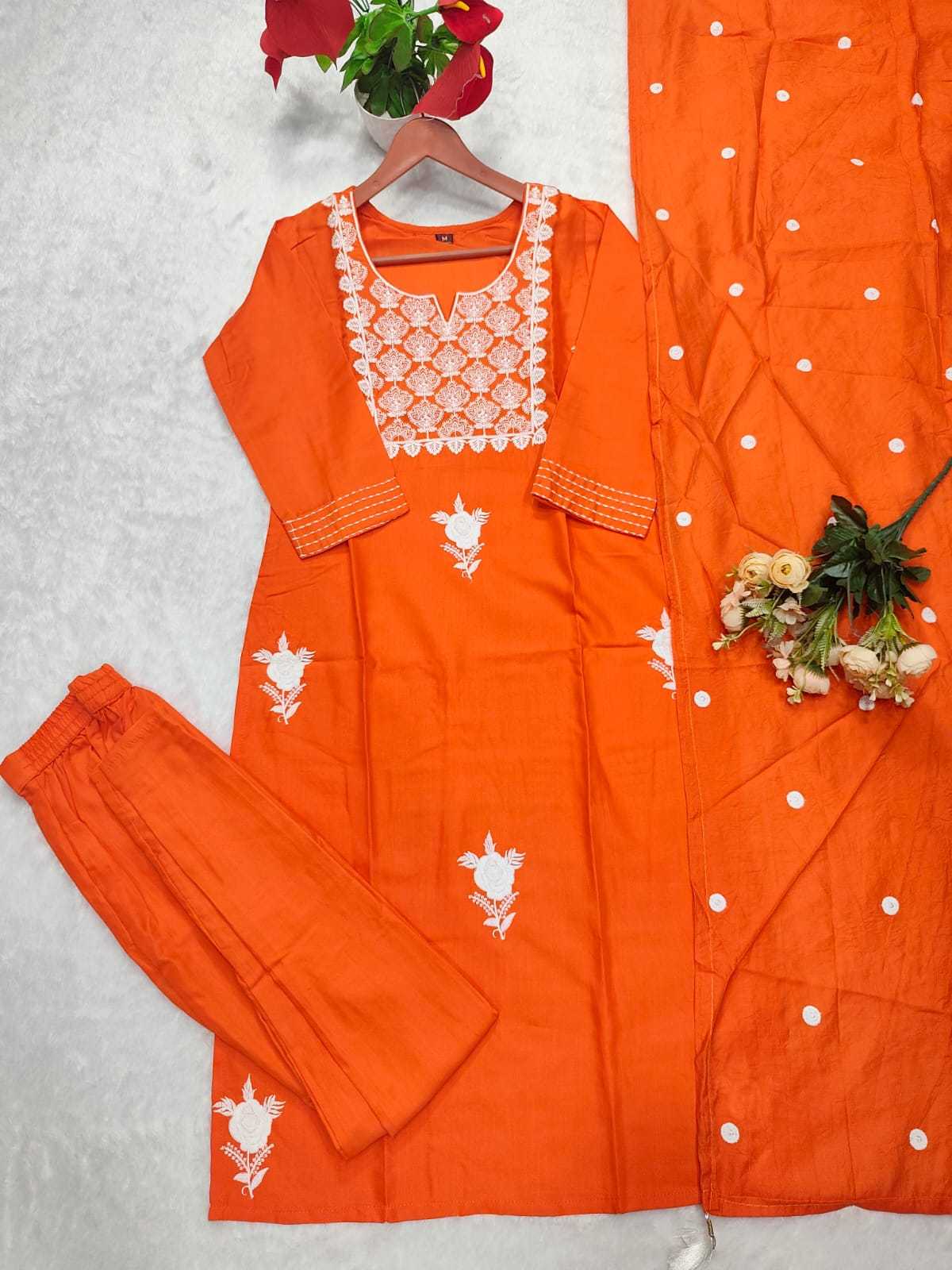 Heavy Rayon Embroidery Suit