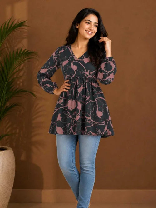 Lilce Crepe Party Wear Kurti