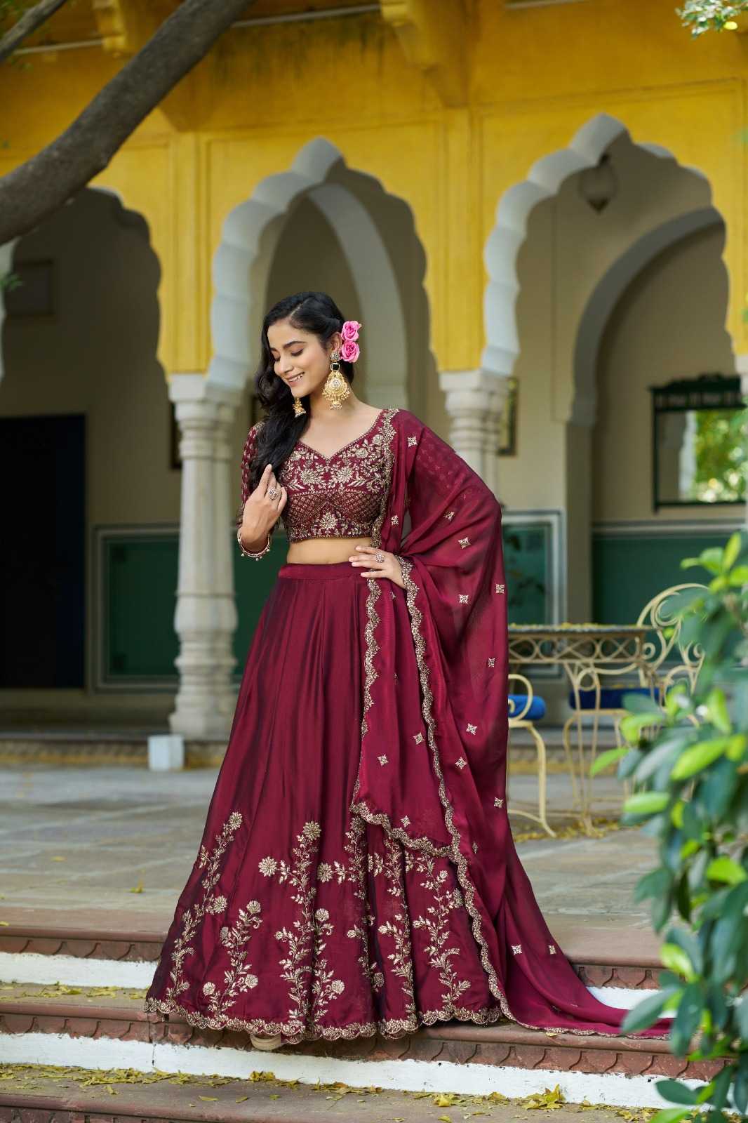 Vichitra Silk Lehenga