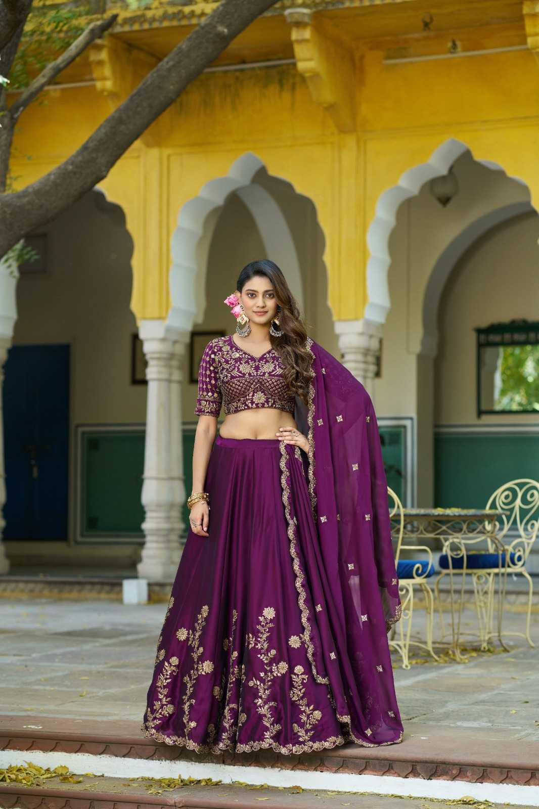 Vichitra Silk Lehenga