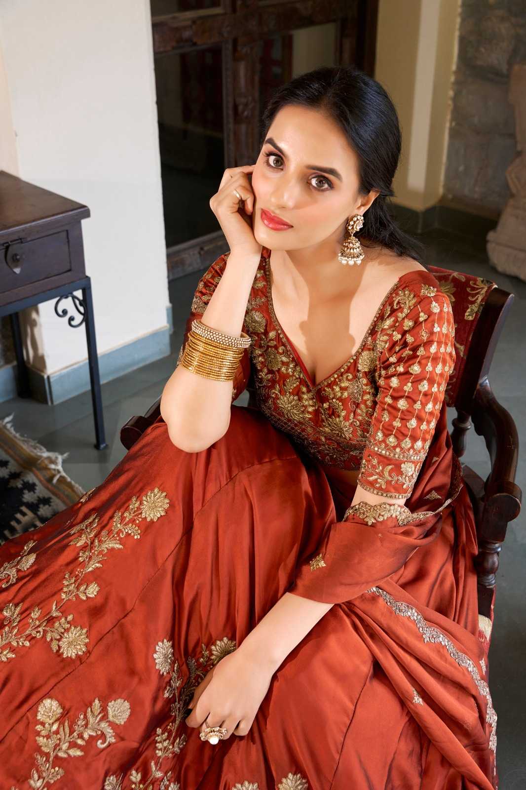 Vichitra Silk Lehenga