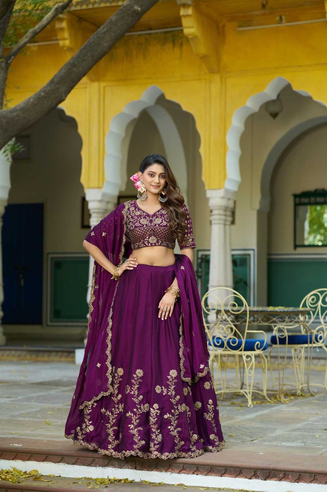 Vichitra Silk Lehenga