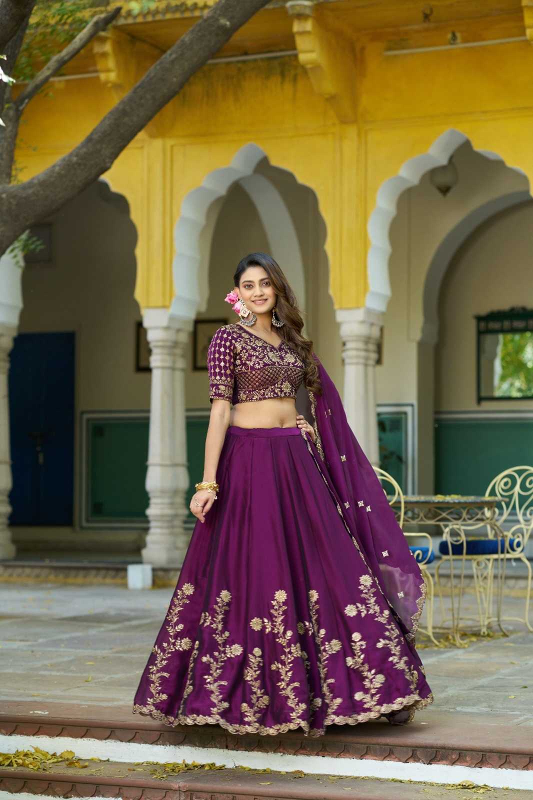 Vichitra Silk Lehenga