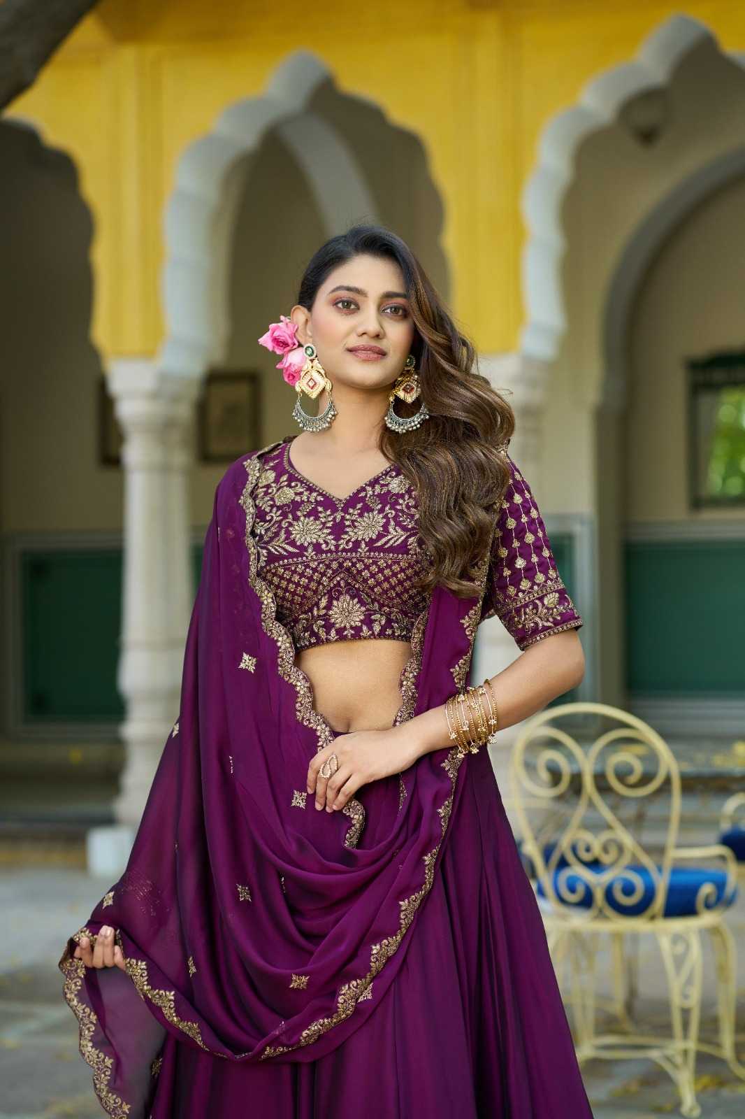 Vichitra Silk Lehenga