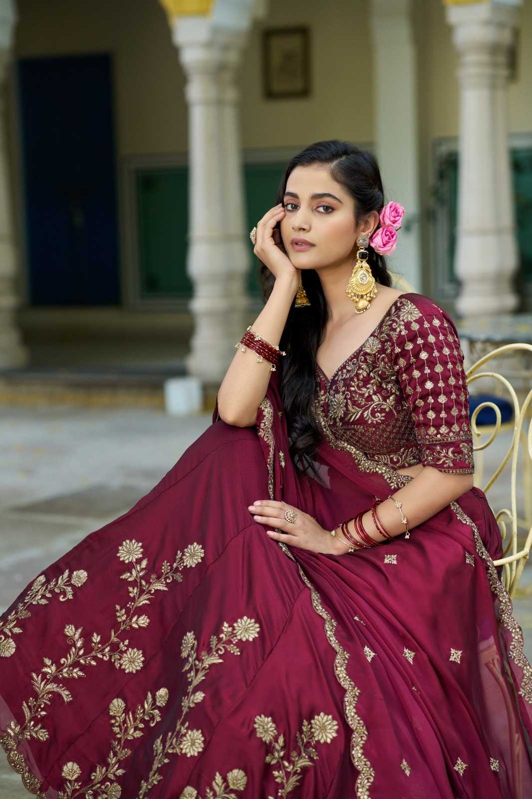 Vichitra Silk Lehenga
