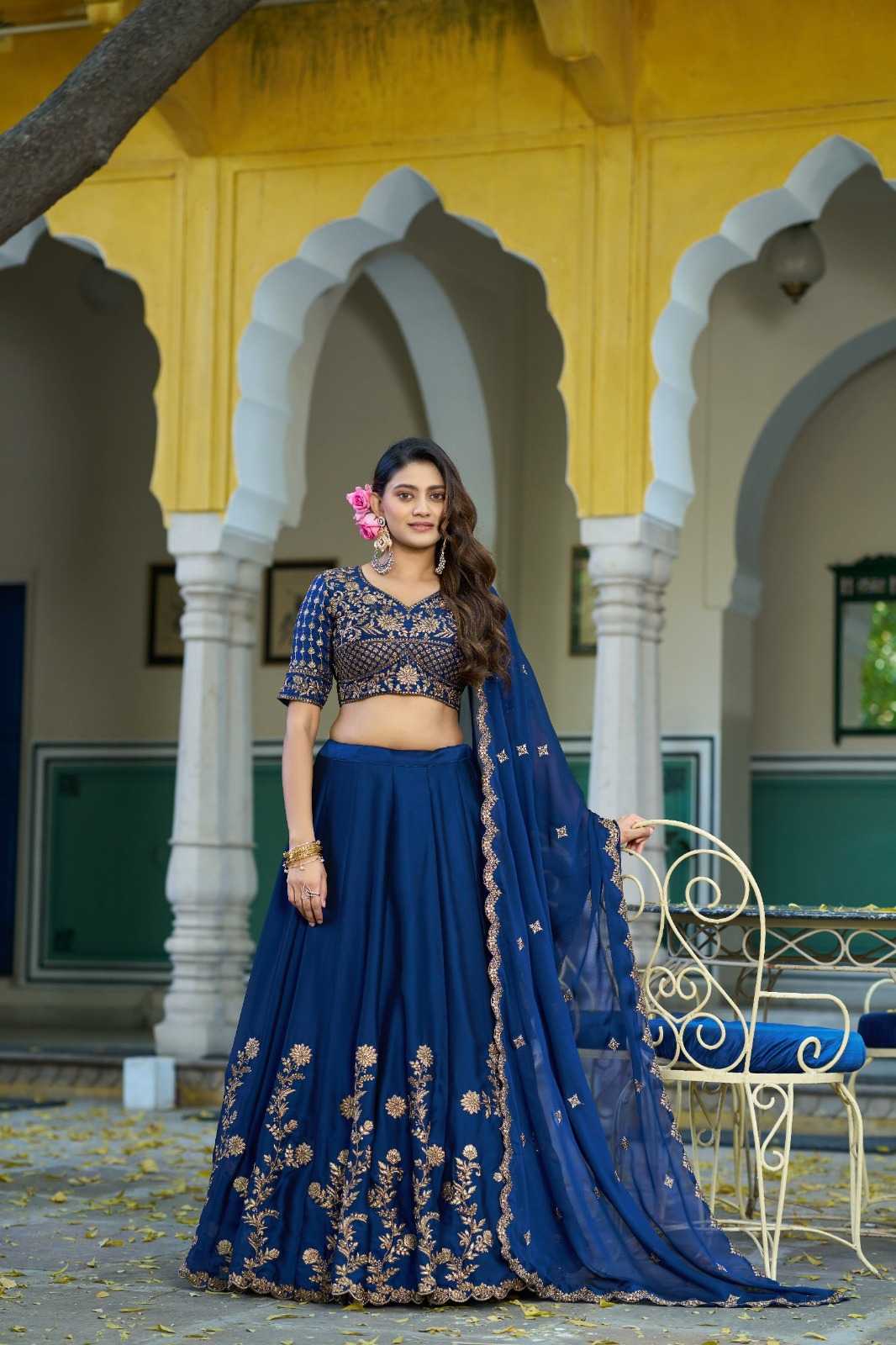Vichitra Silk Lehenga