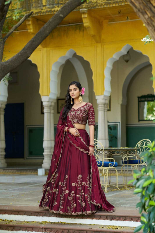 Vichitra Silk Lehenga