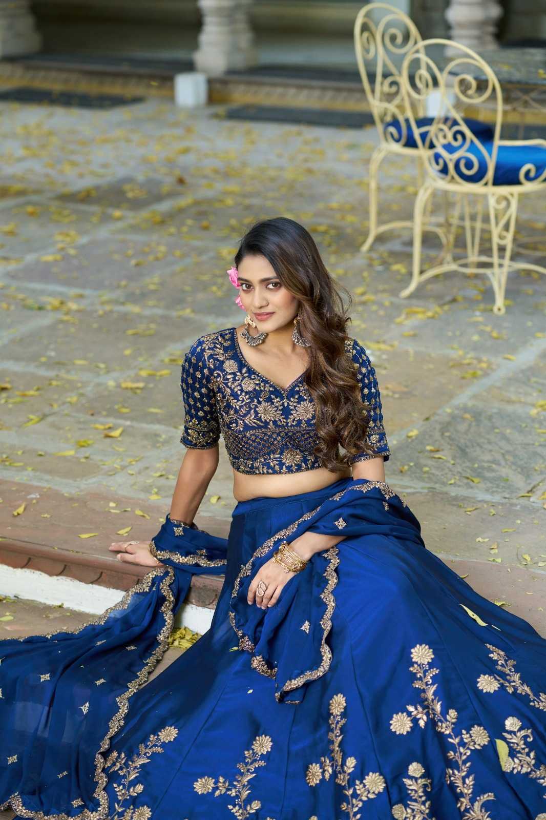 Vichitra Silk Lehenga