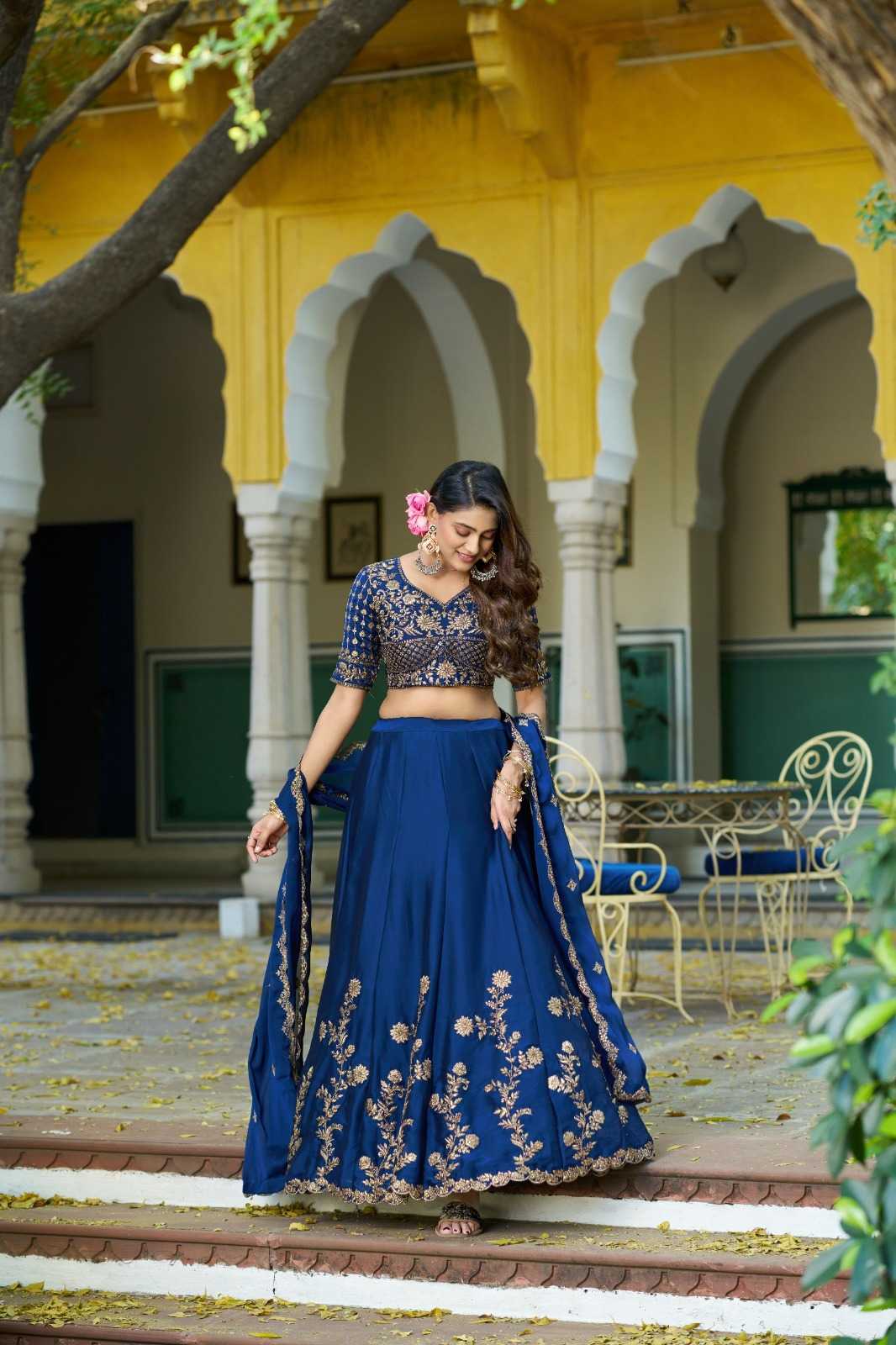 Vichitra Silk Lehenga