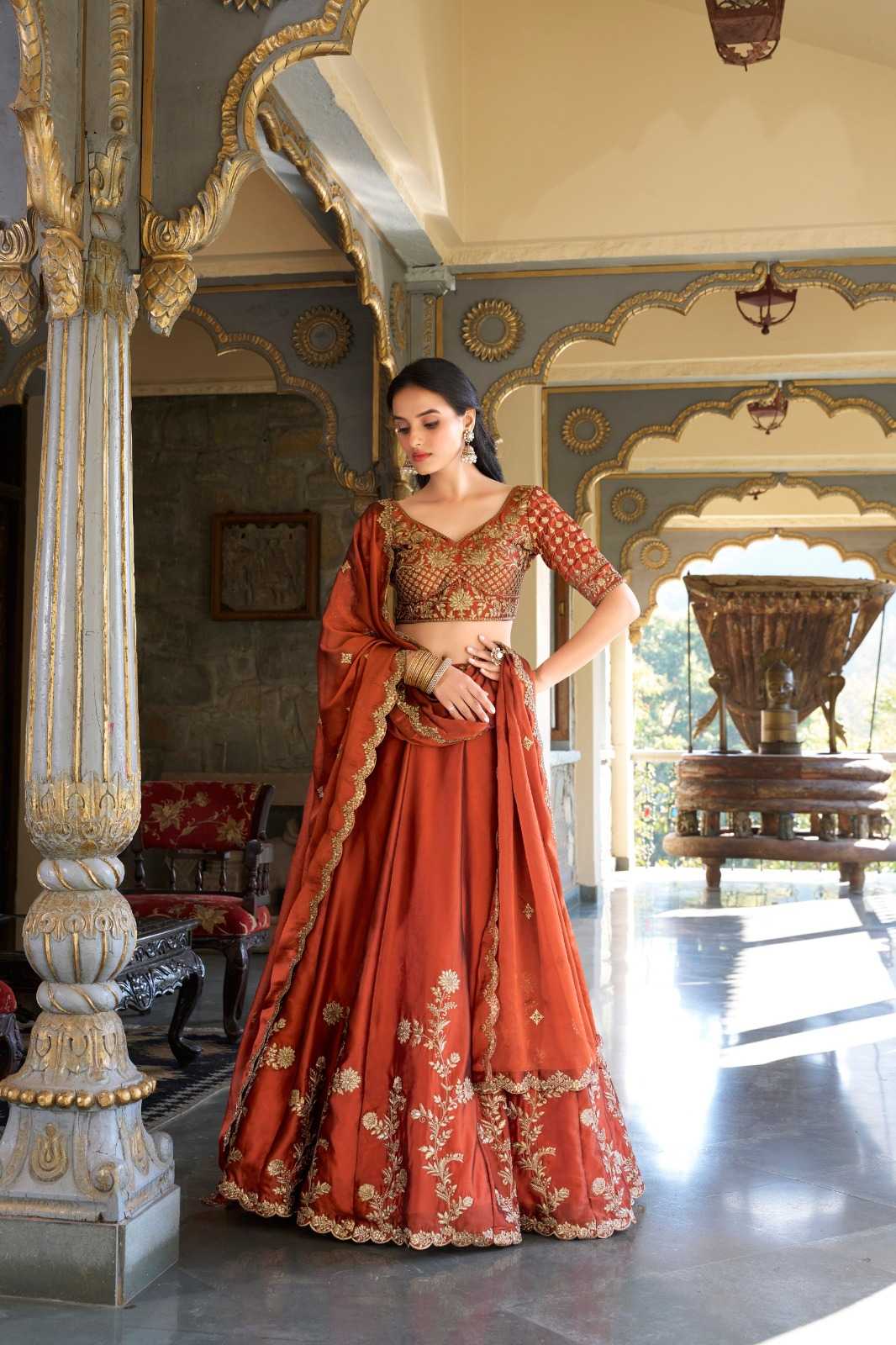 Vichitra Silk Lehenga