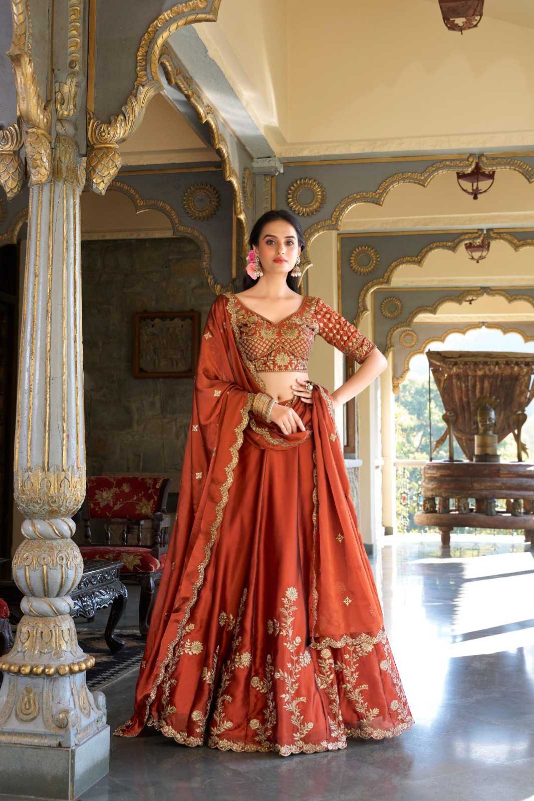 Vichitra Silk Lehenga