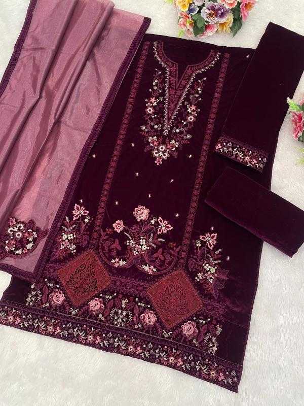 Mah-e-rooh Velvet Ladies Suit