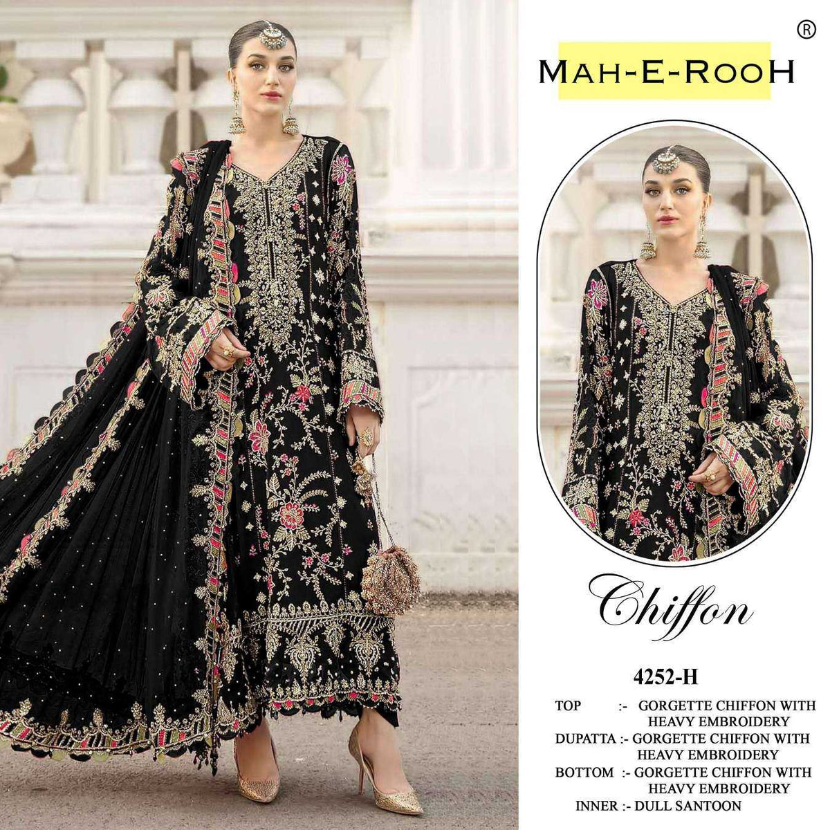 Chiffon Embroidery Suit