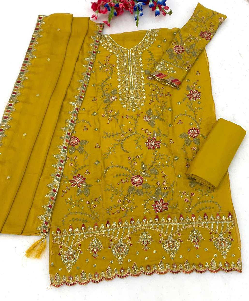 Chiffon Embroidery Suit