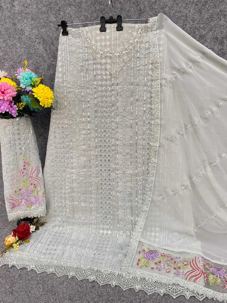 Mah-e-rooh Faux Georgette Embroidery Suit