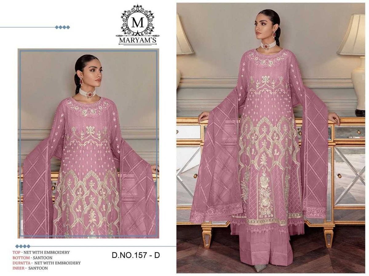 Faux Georgette Embroidery Suit