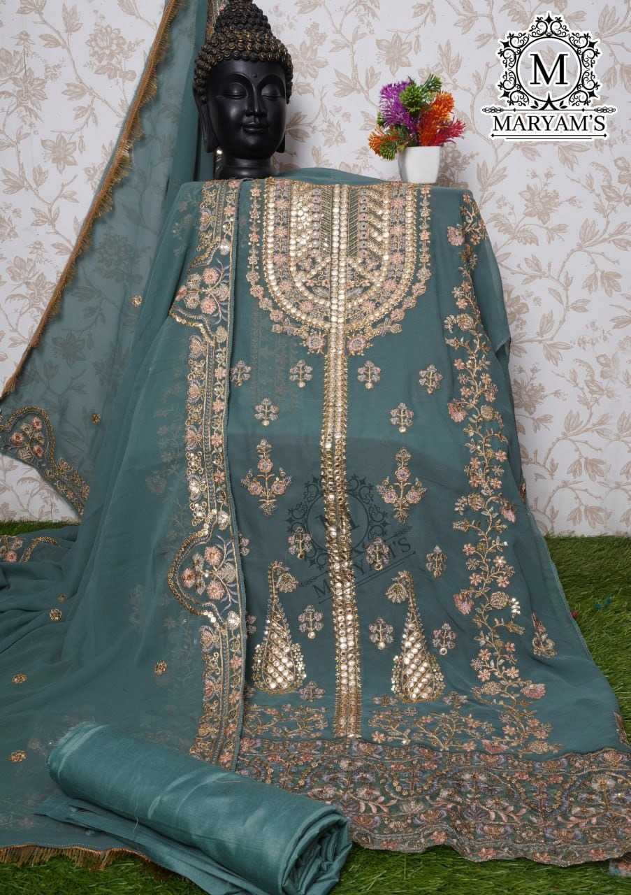 Faux Georgette Embroidery Suit