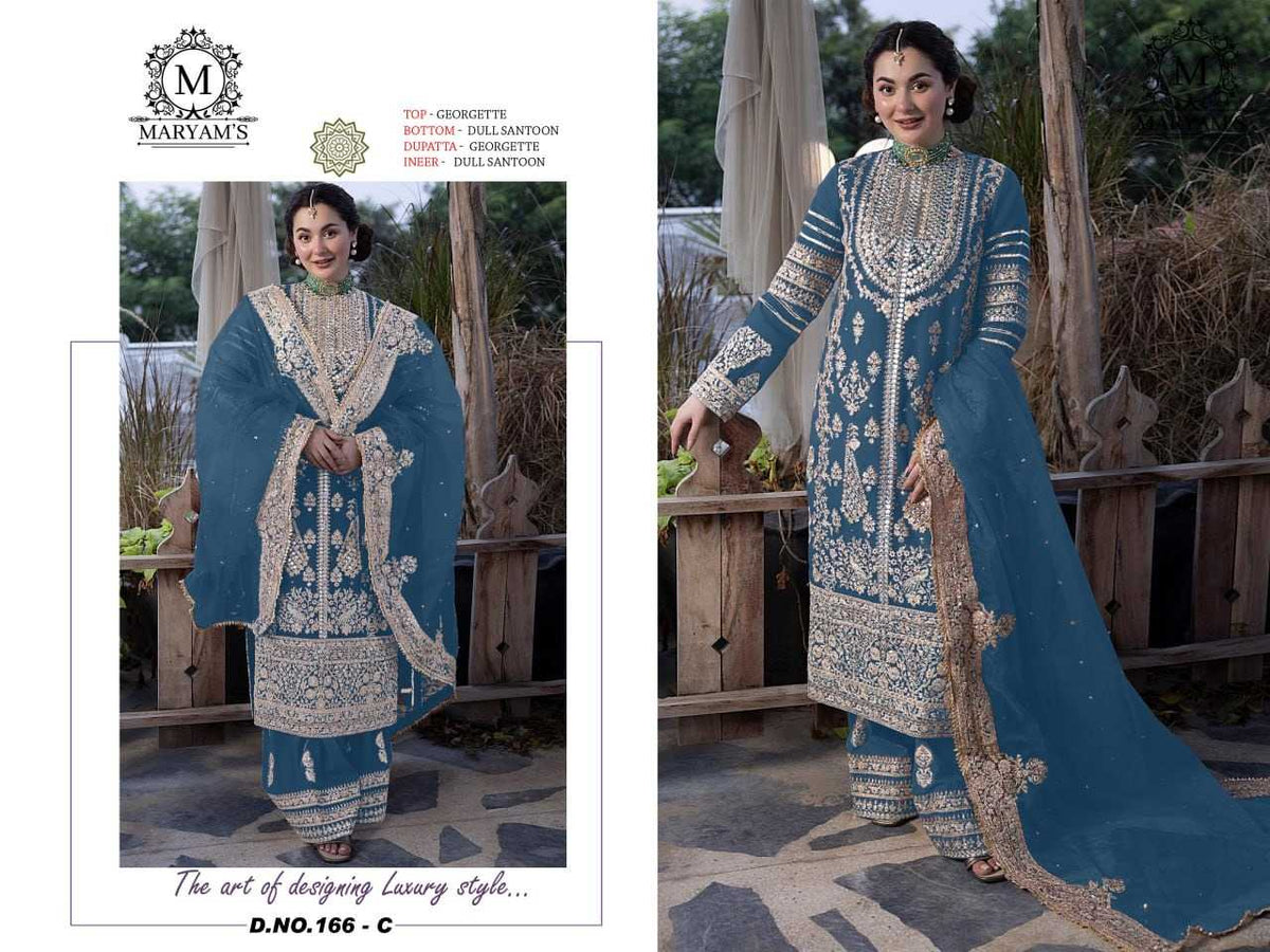 Faux Georgette Embroidery Suit