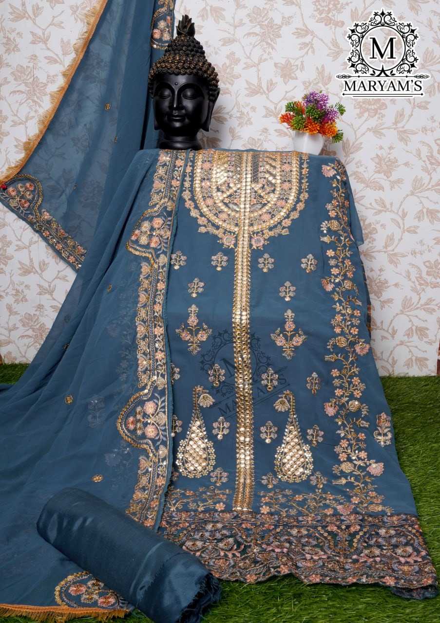 Faux Georgette Embroidery Suit