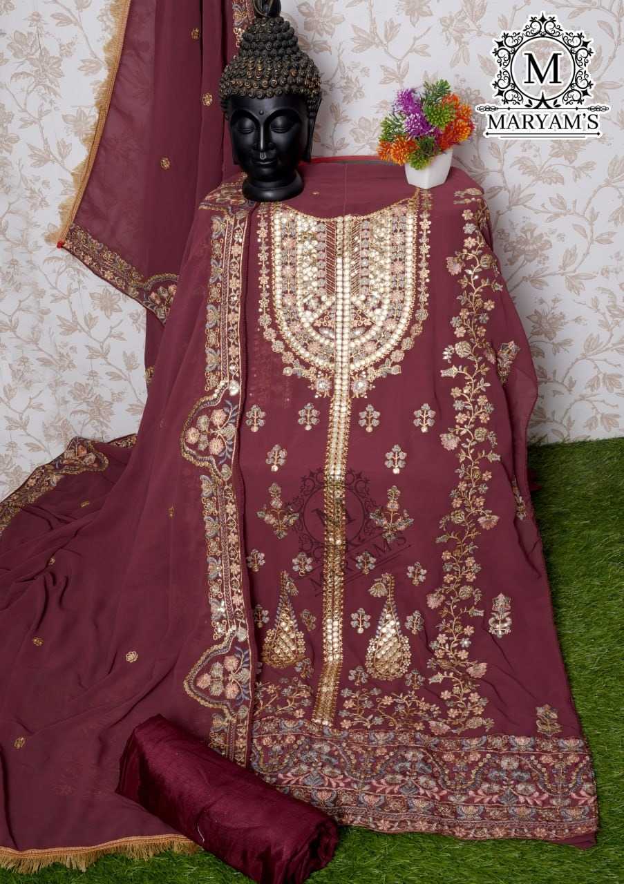Faux Georgette Embroidery Suit