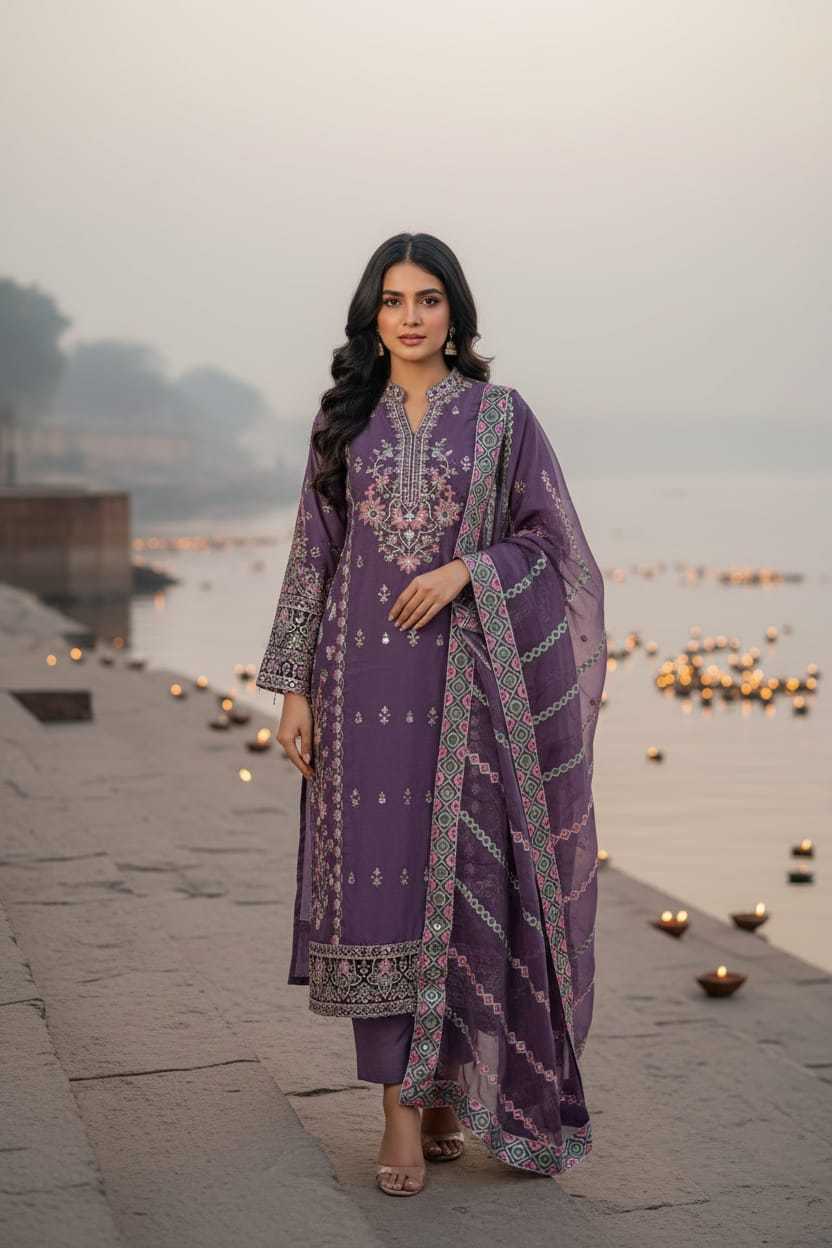 Organza Embroidery Suit