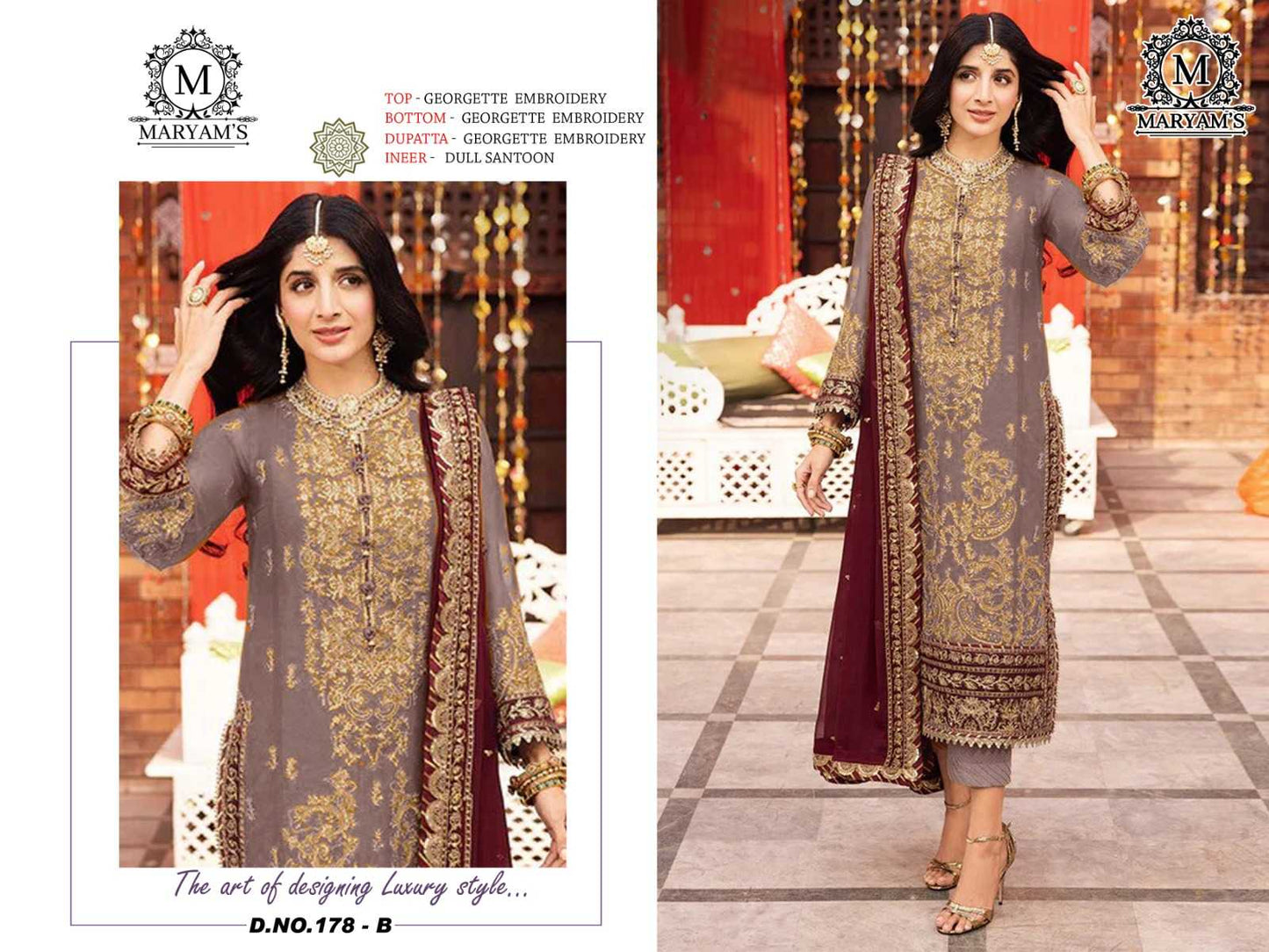 Faux Georgette Suit