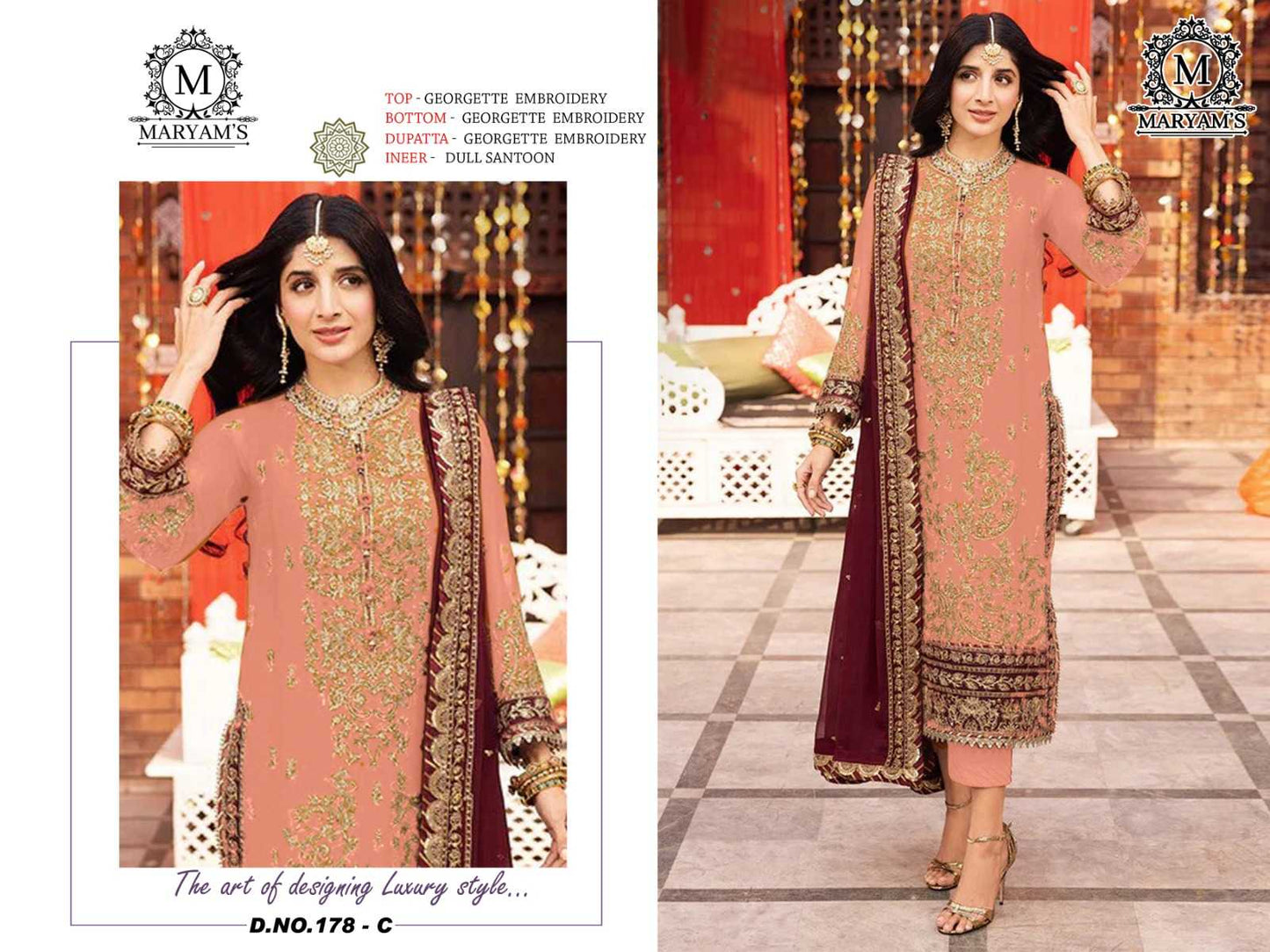 Faux Georgette Suit