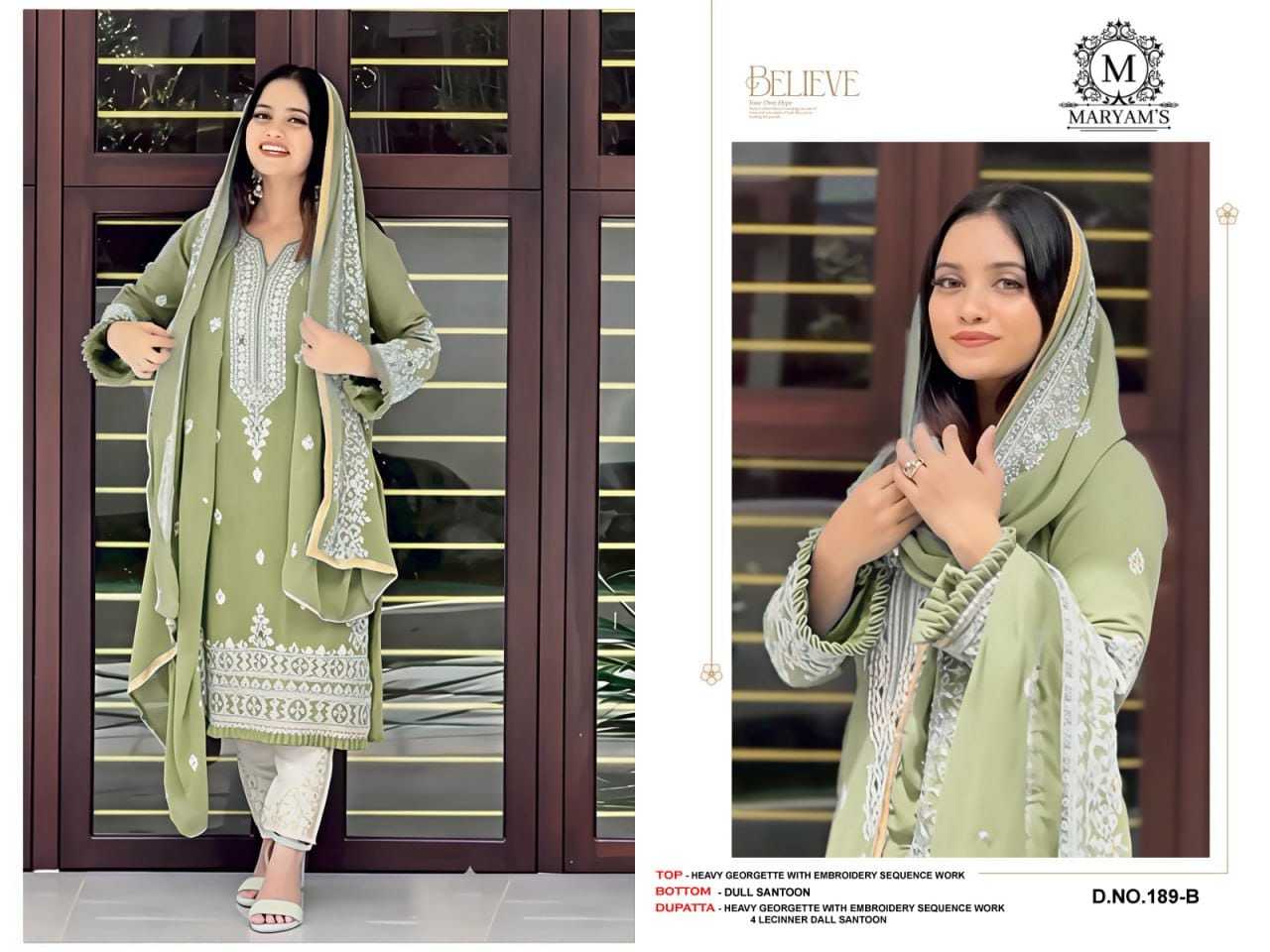 Faux Georgette Embroidery Suit