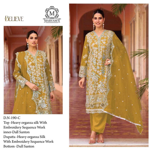 Organza Silk Embroidery Suit