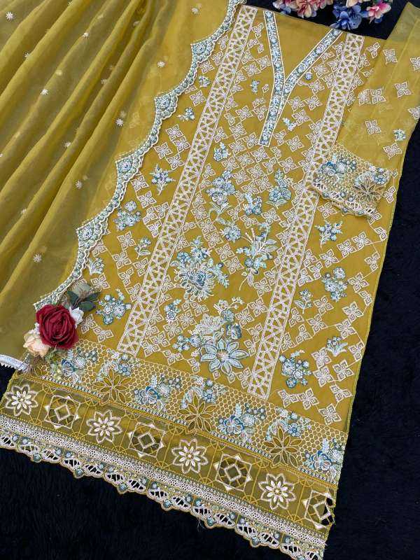 Organza Silk Embroidery Suit