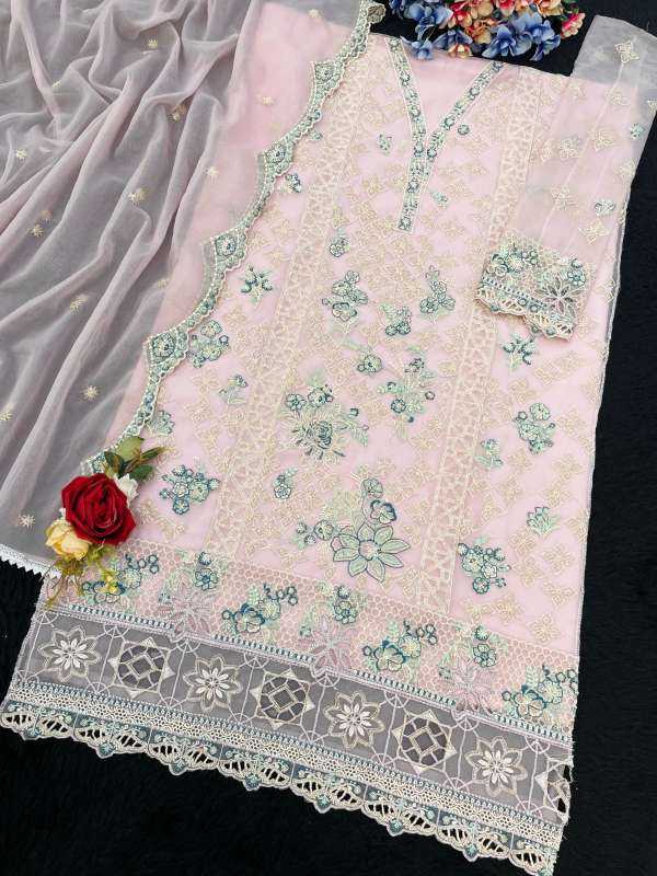 Organza Silk Embroidery Suit