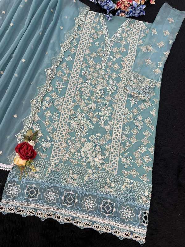 Organza Silk Ladies Suit