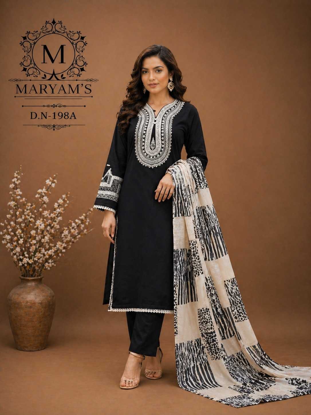 Faux Georgette Embroidery Suit