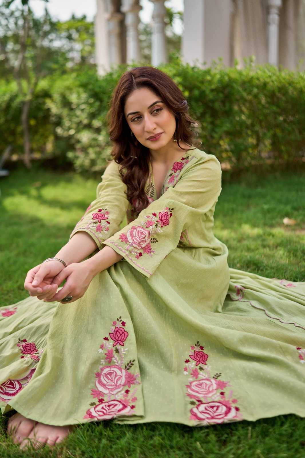 Narika Heavy Roman Silk Designer Suit