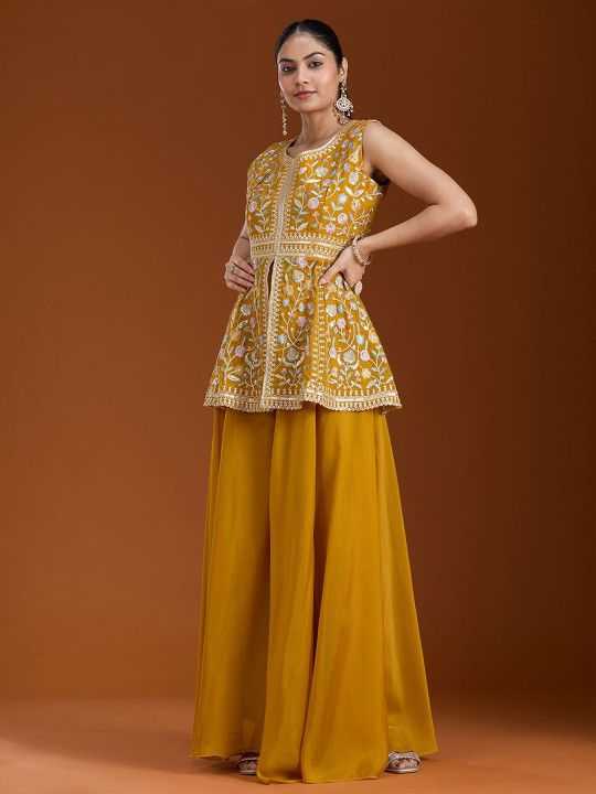 Patudi Georgette Palazzo Suit