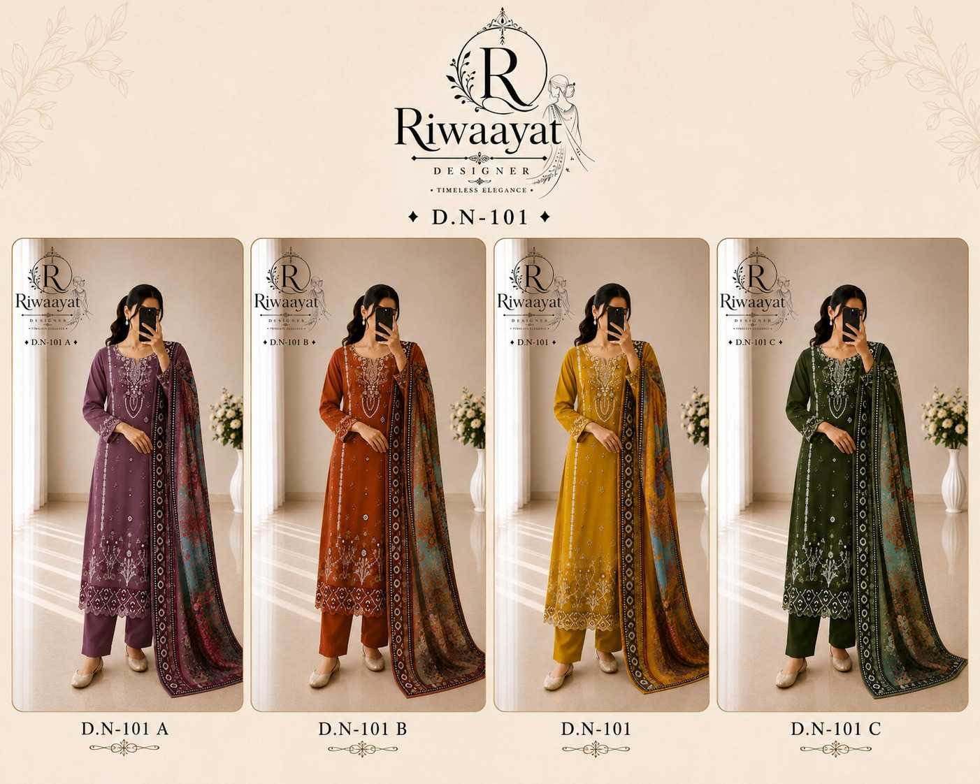 Cotton Embroidery Suit