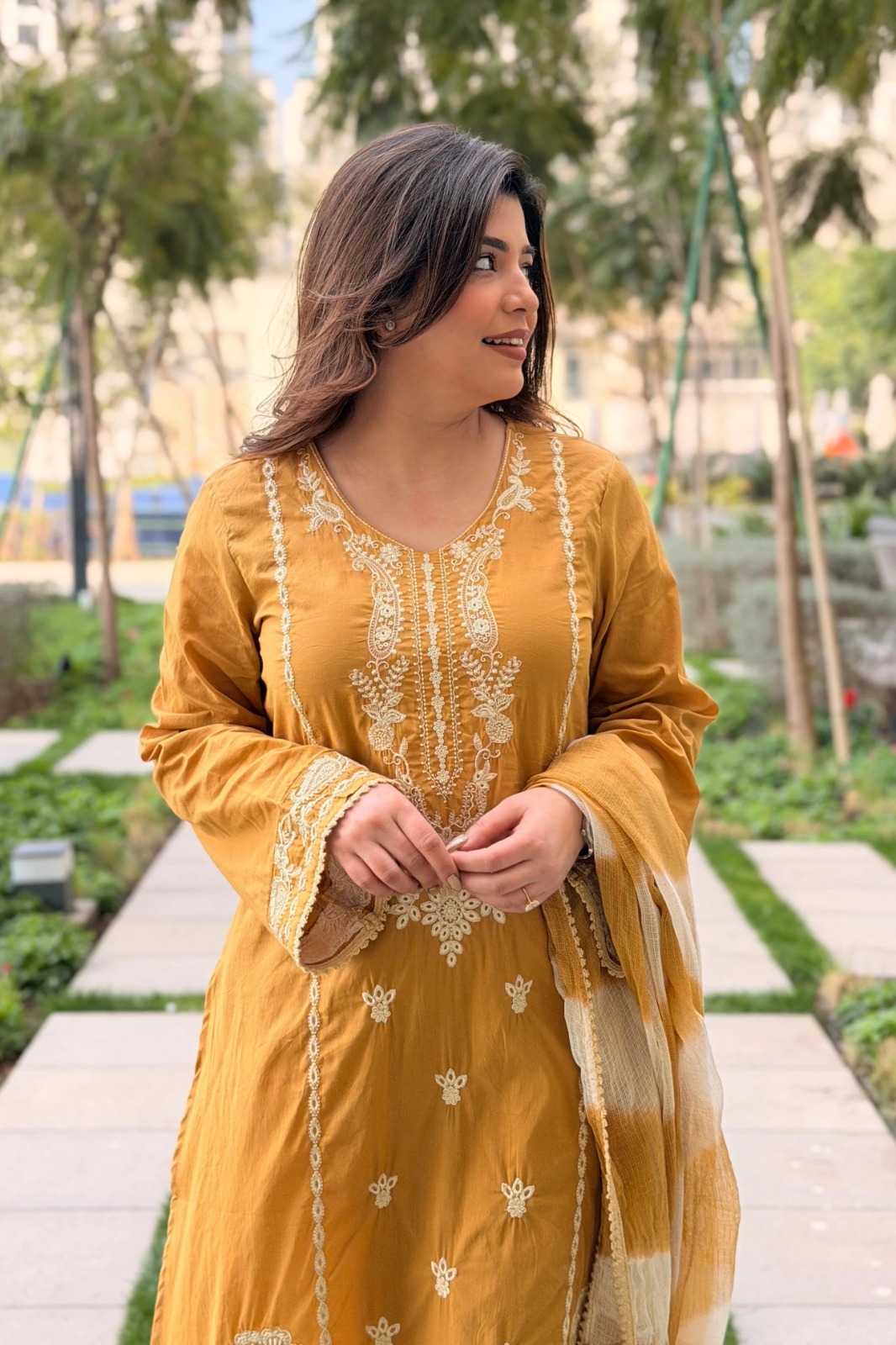 Heavy Roman Silk Party Wear Kurti