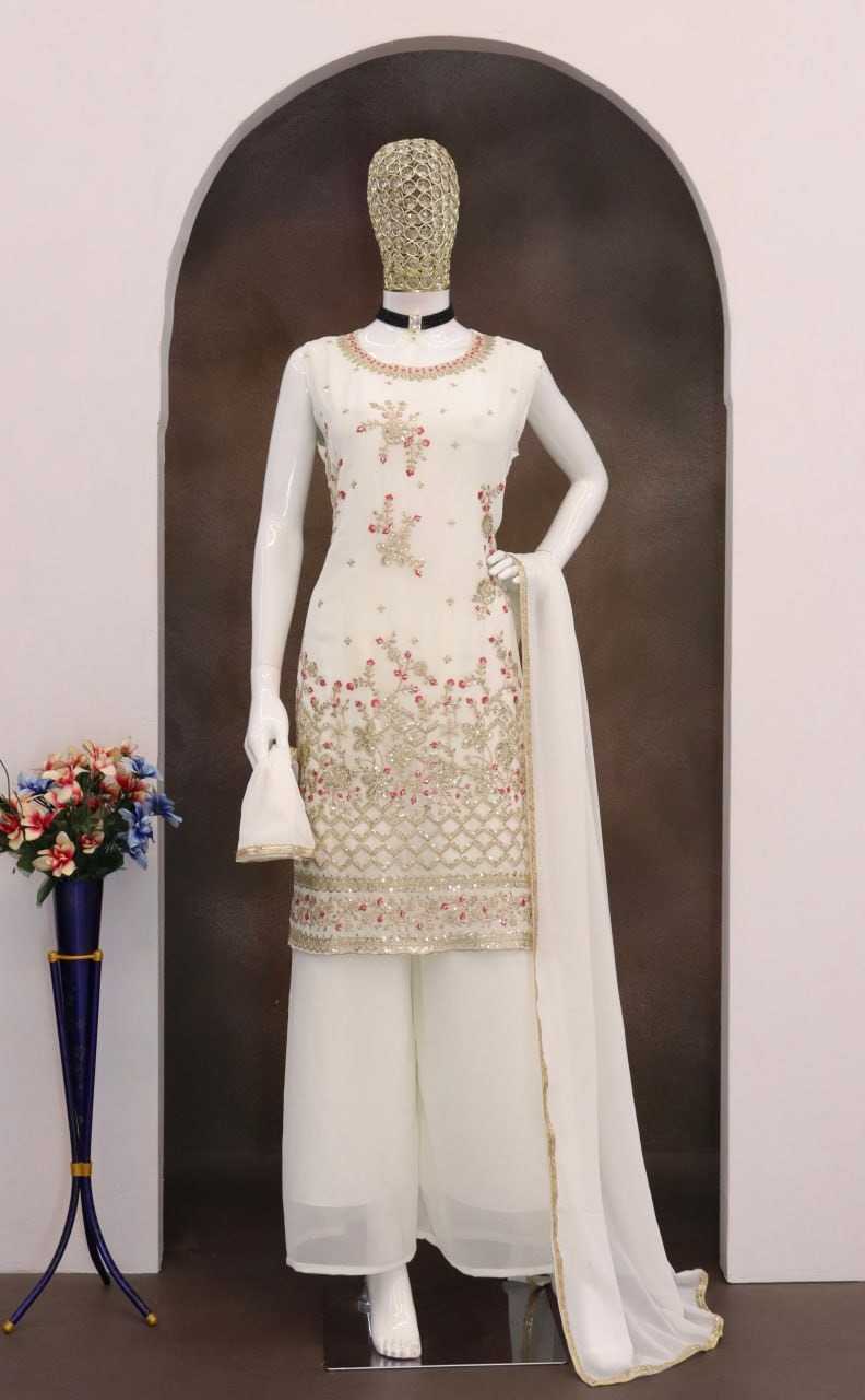 Faux Georgette Embroidery Suit