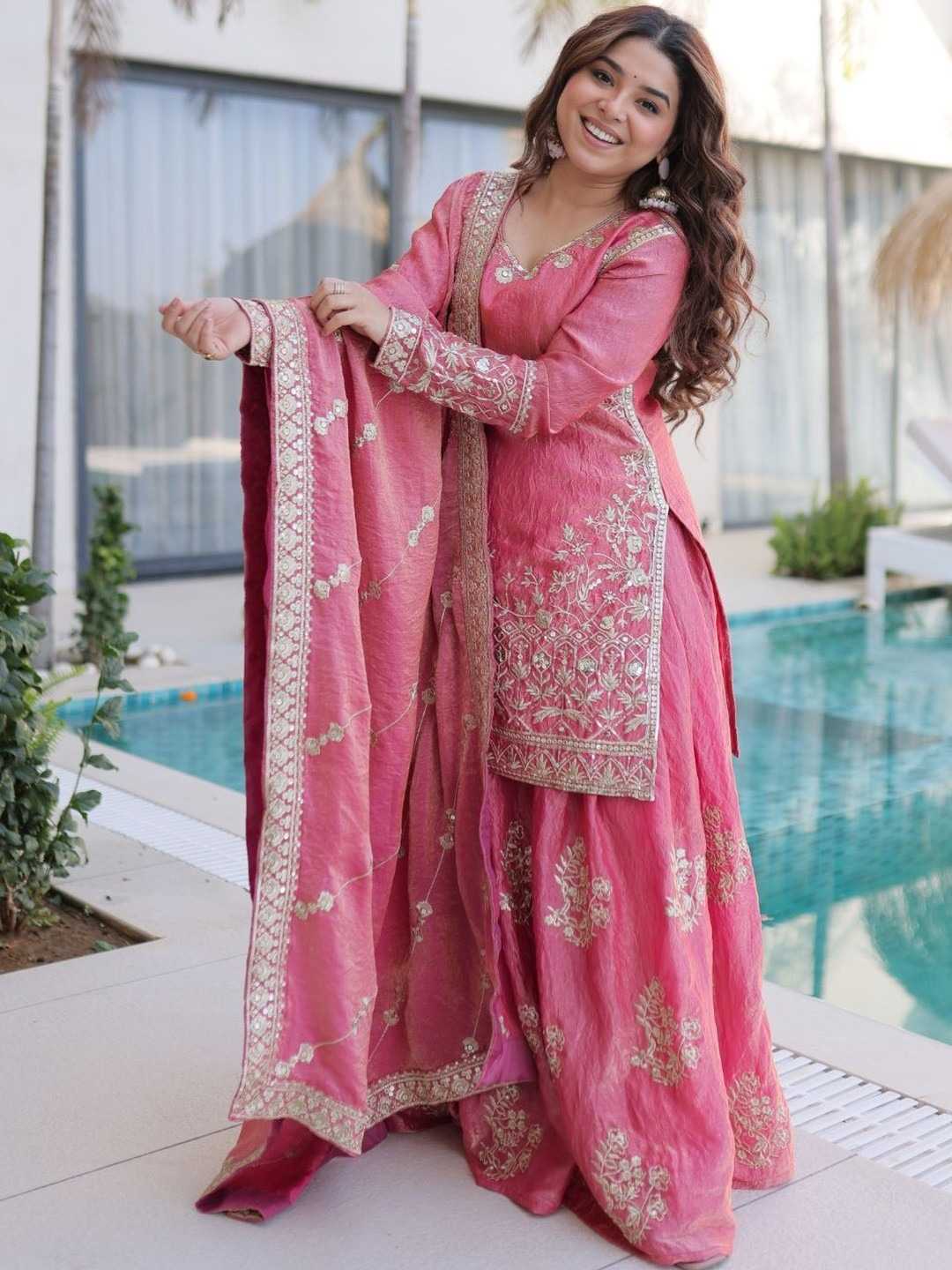 Heavy Silk Embroidery Suit