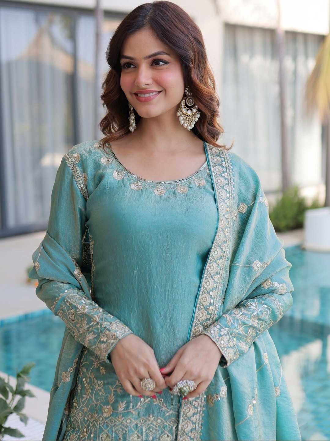 Heavy Silk Embroidery Suit