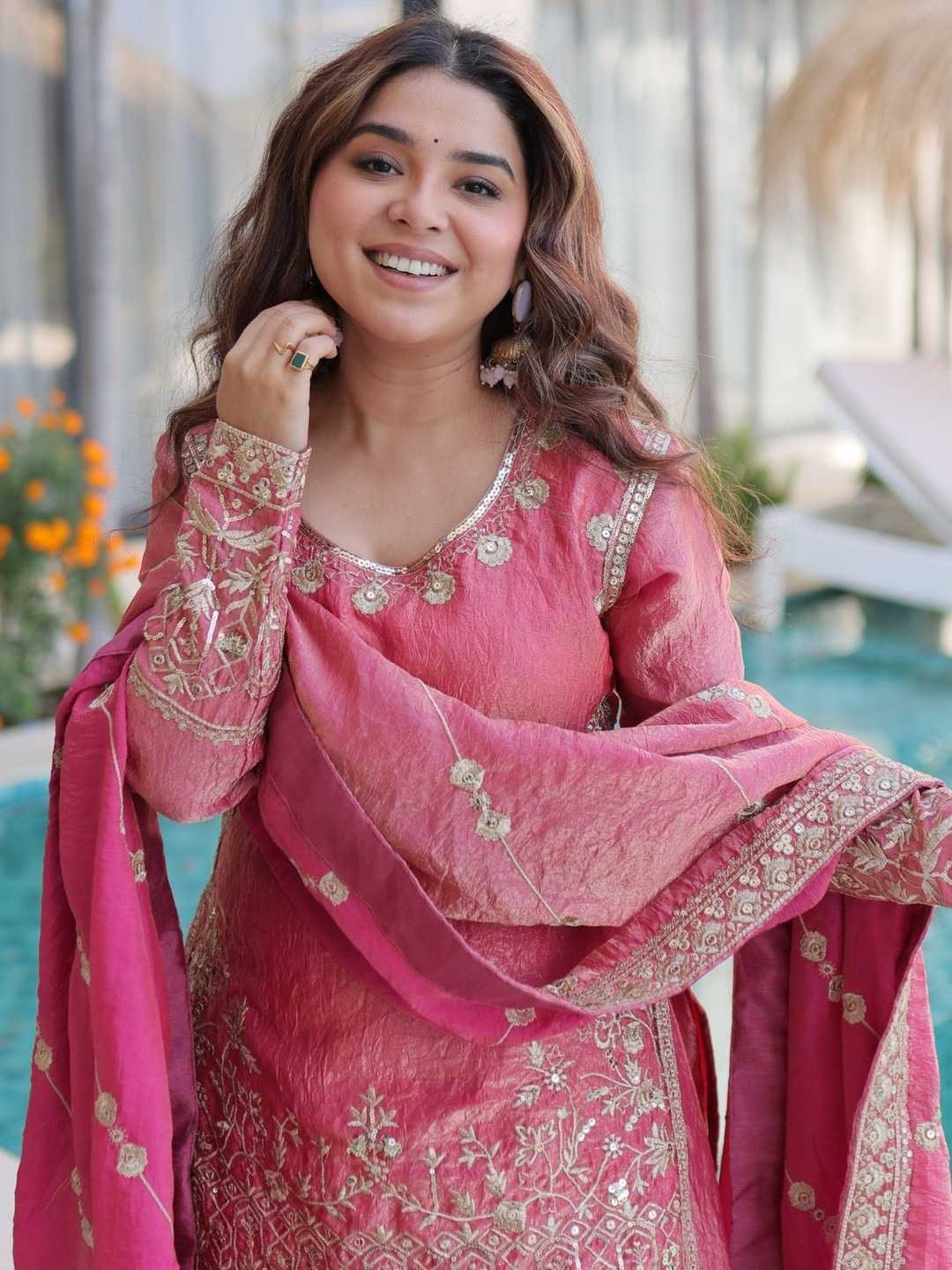 Heavy Silk Embroidery Suit