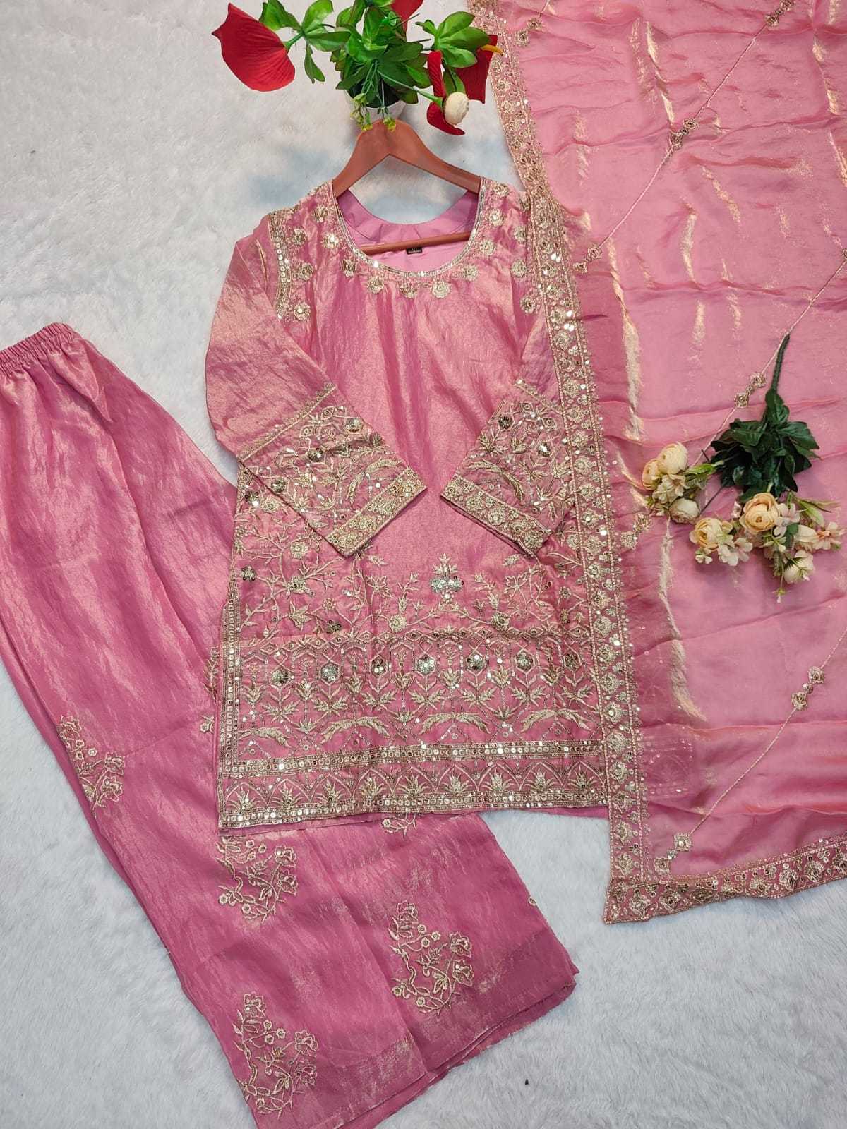 Heavy Silk Embroidery Suit