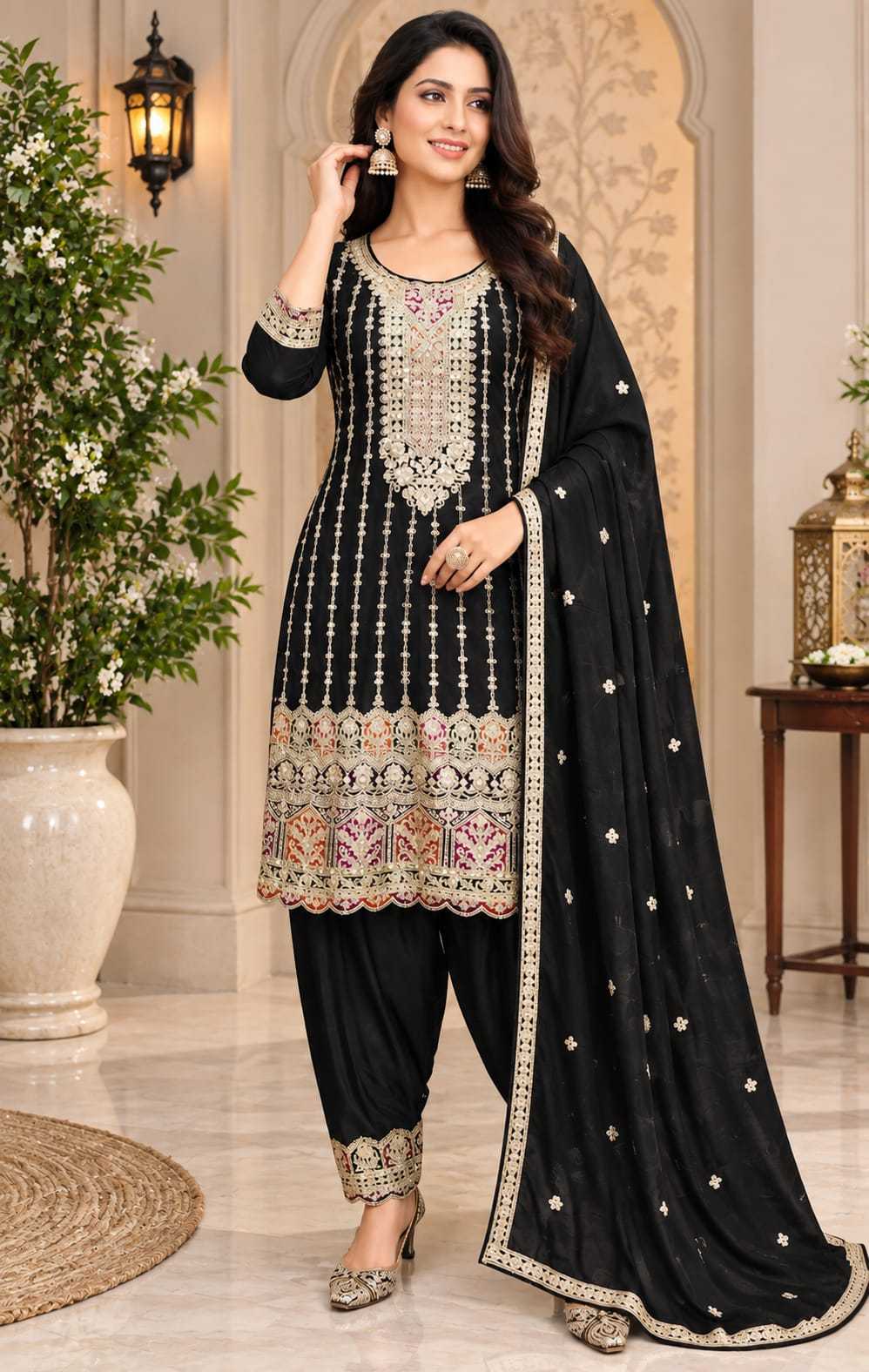 Sanskriti Aura Chinon Ladies Suit