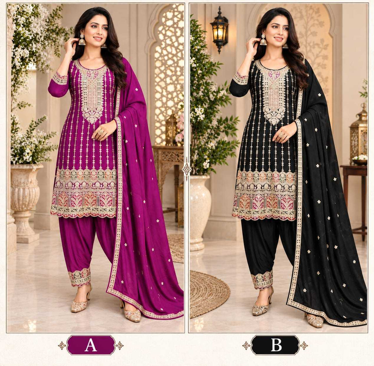 Sanskriti Aura Chinon Ladies Suit
