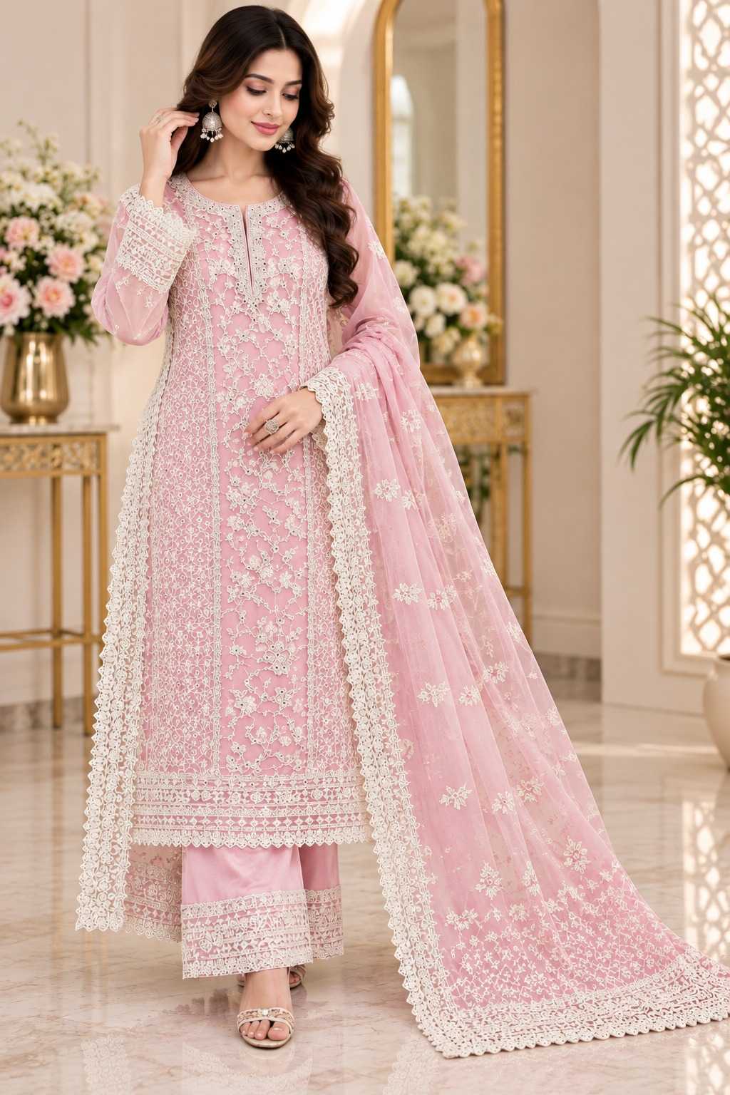 Sarika Butterfly Net Ladies Suit