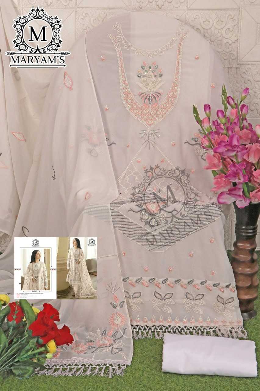 Saumya Faux Georgette Embroidery Suit