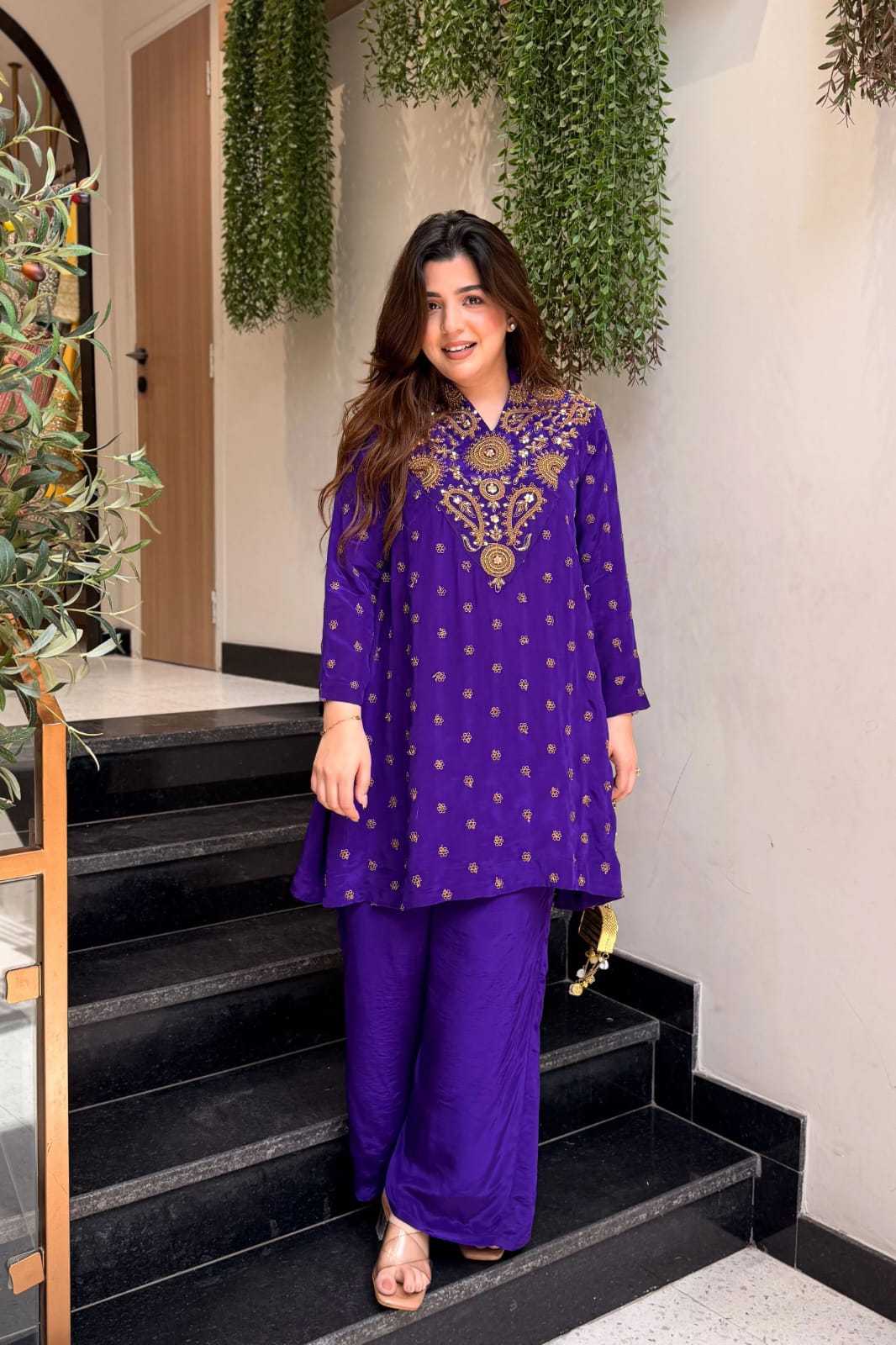 Crepe Silk Designer Kurti