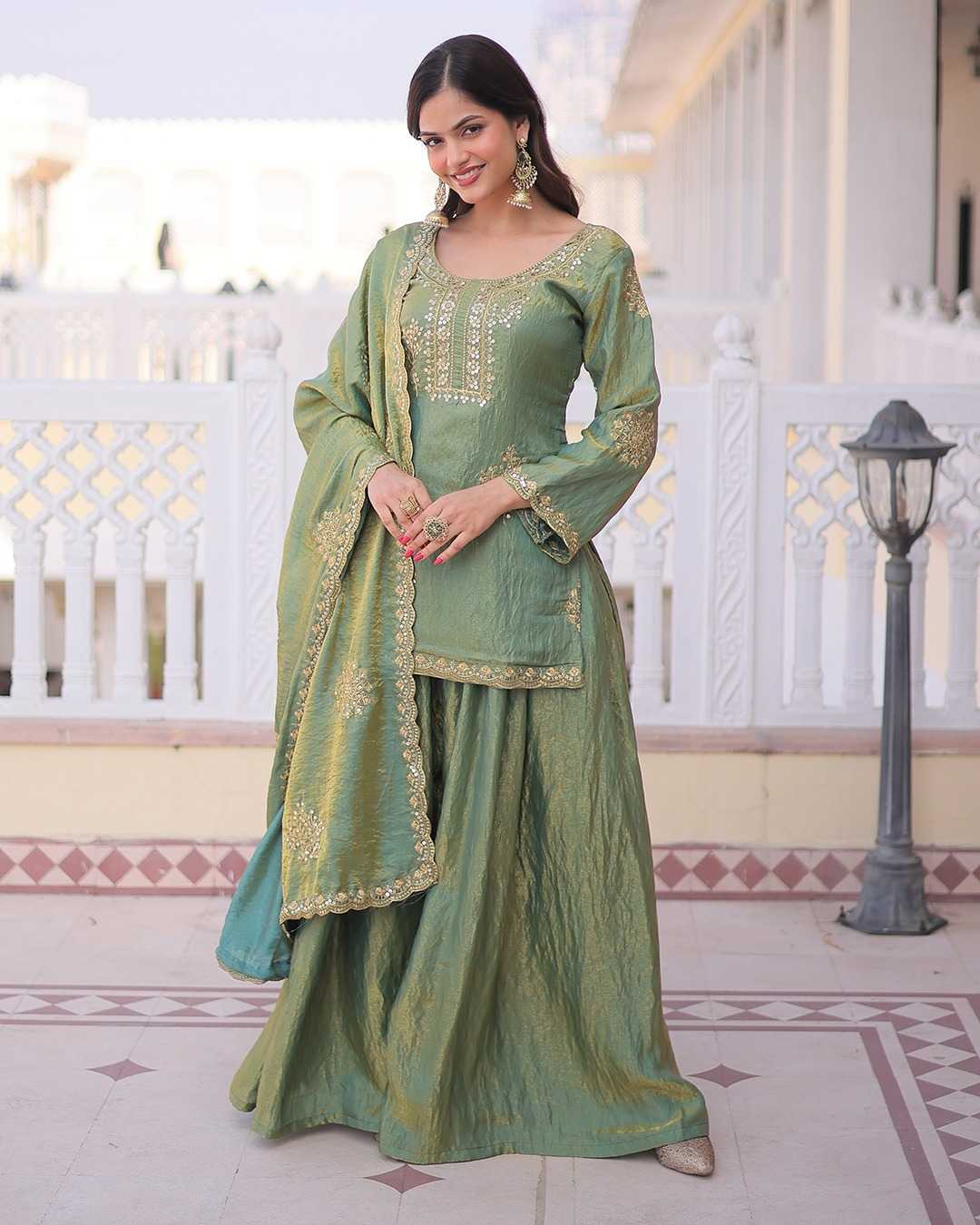Seemar Soft Vichitra Designer Kurti