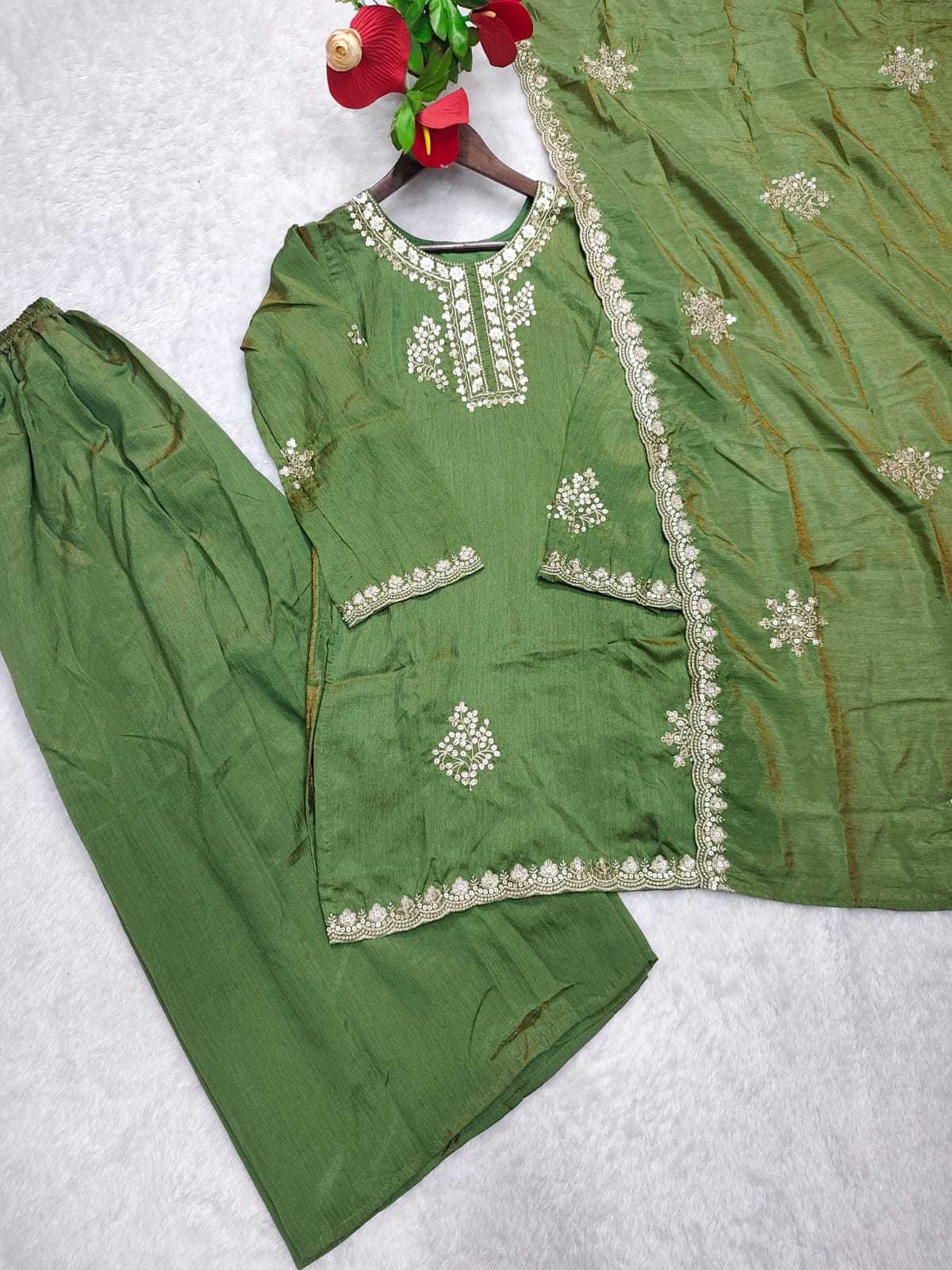 Seemar Soft Vichitra Designer Kurti